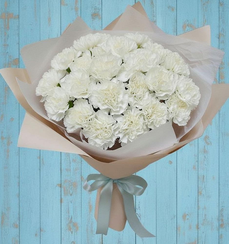 Букет цветов из: Гвоздики в Курджиново