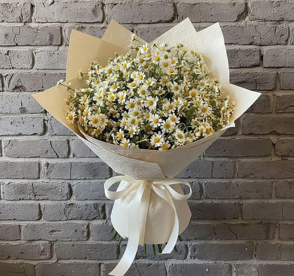Букет цветов из: Ромашки в Курджиново