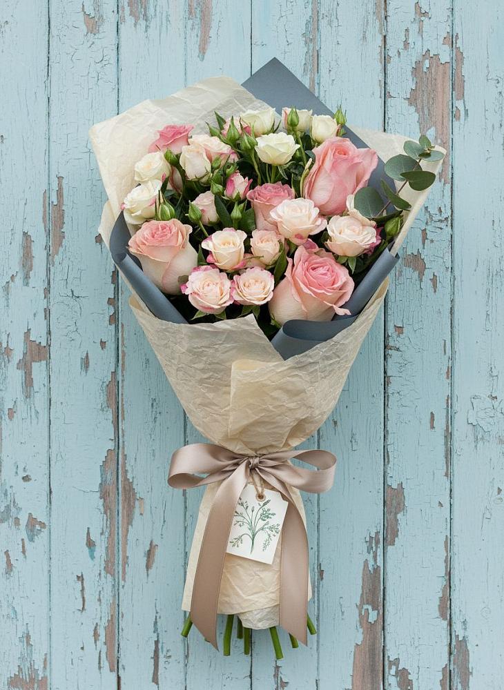 Букет цветов из: Розы в Курджиново