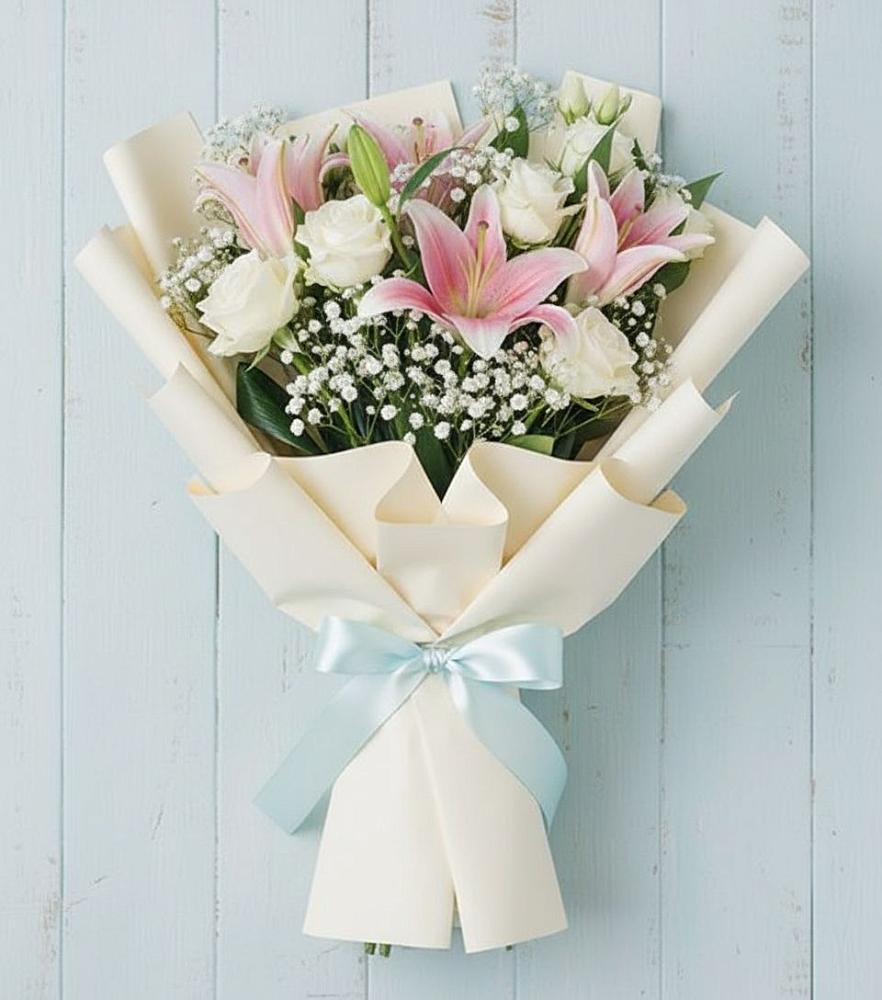 Букет цветов из: Лилии в Курджиново