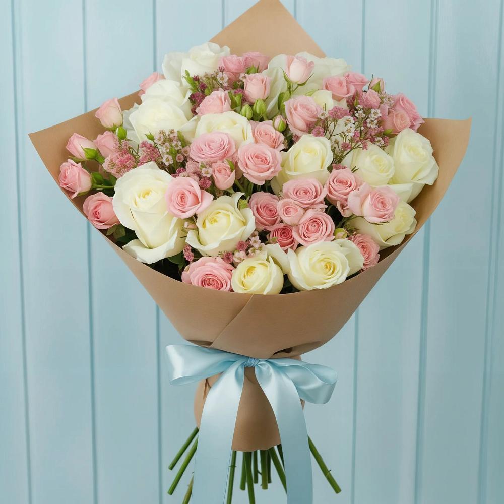 Букет цветов из: Розы в Курджиново