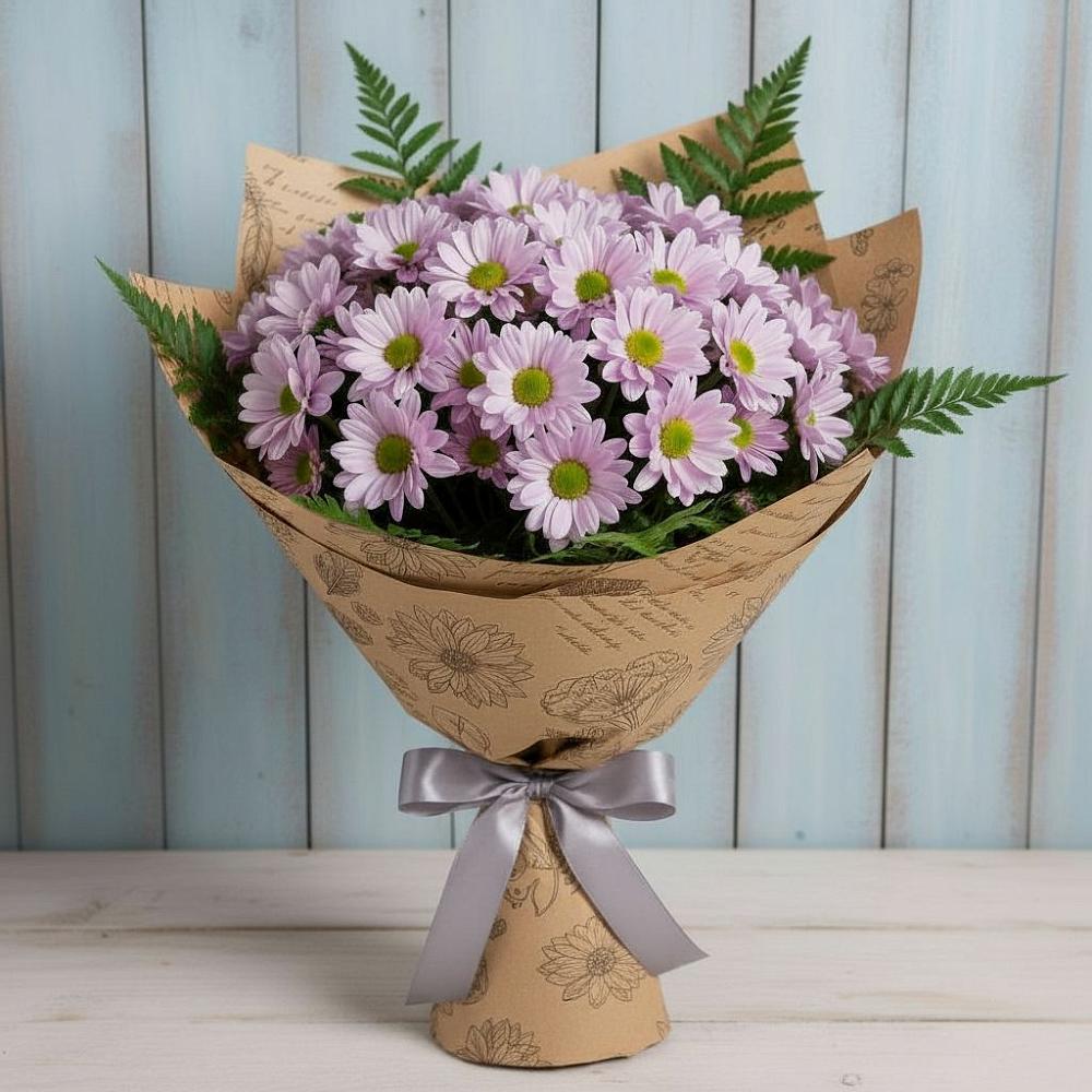 Букет цветов из: Хризантемы в Курджиново