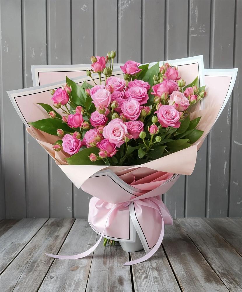 Букет Розовый кустик в Курджиново