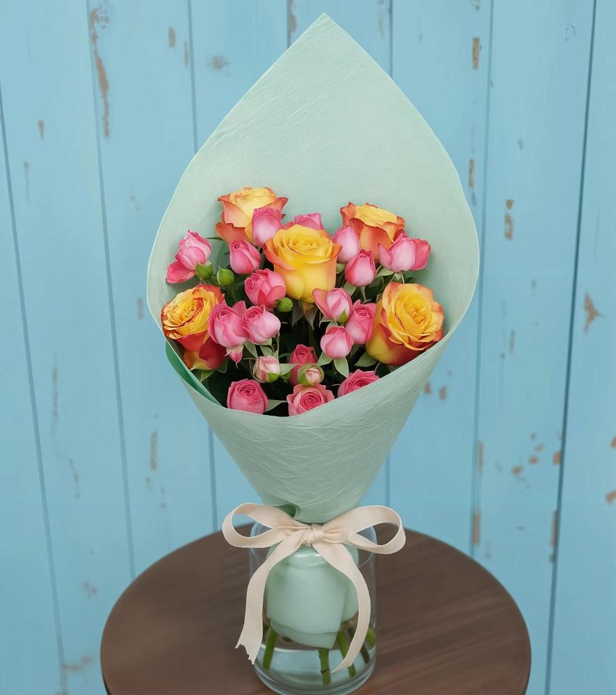 Букет цветов из: Розы в Курджиново