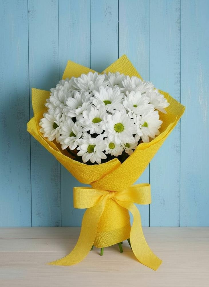 Букет цветов из: Хризантемы в Курджиново