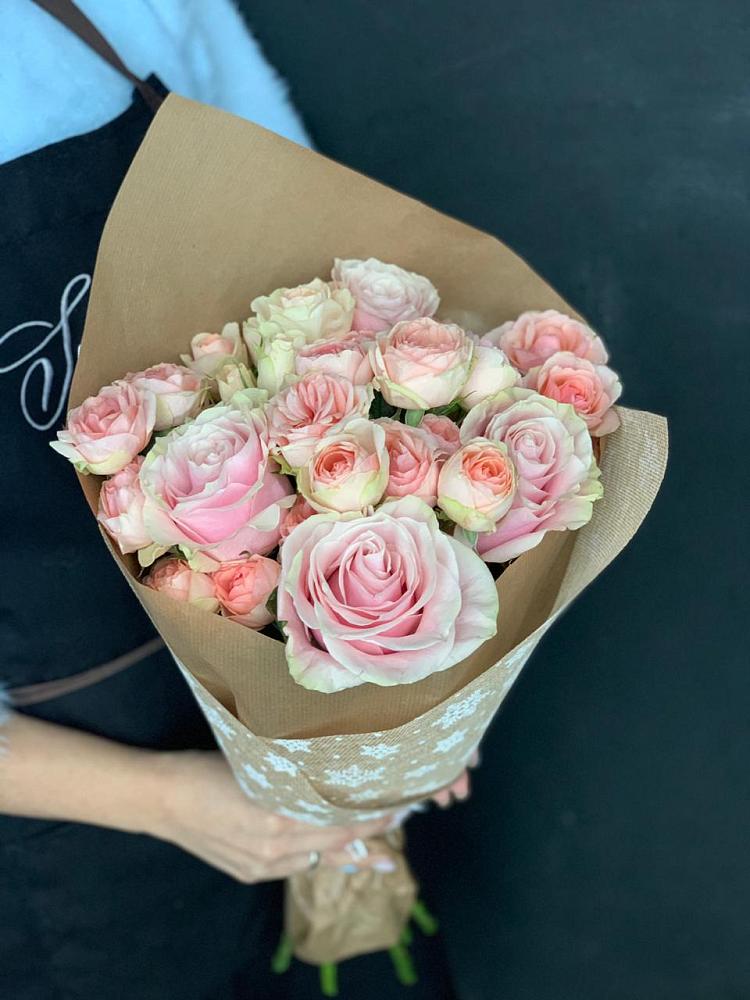 Букет цветов из: Хризантемы и Розы в Курджиново