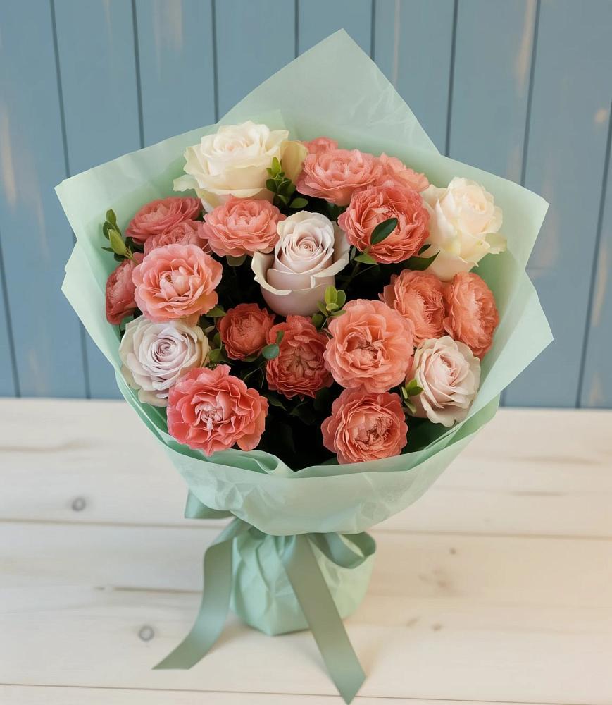 Букет цветов из: Розы в Курджиново