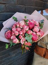 Букет розы в пальмах в Курджиново Букет цветов из: Розы в Курджиново