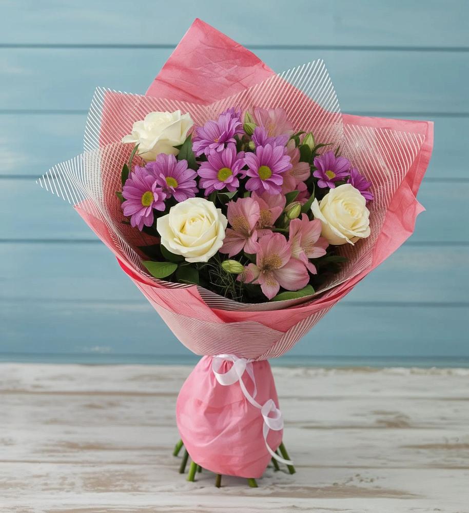 Букет цветов из: Герберы в Курджиново