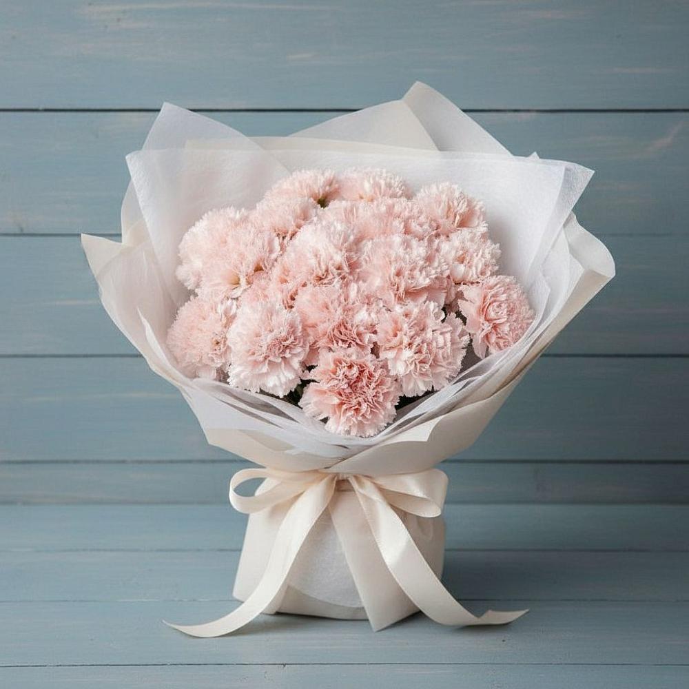 Букет цветов из: Гвоздики в Курджиново