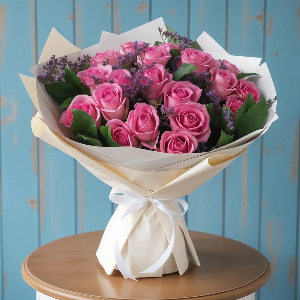 Букет цветов из: Розы в Курджиново